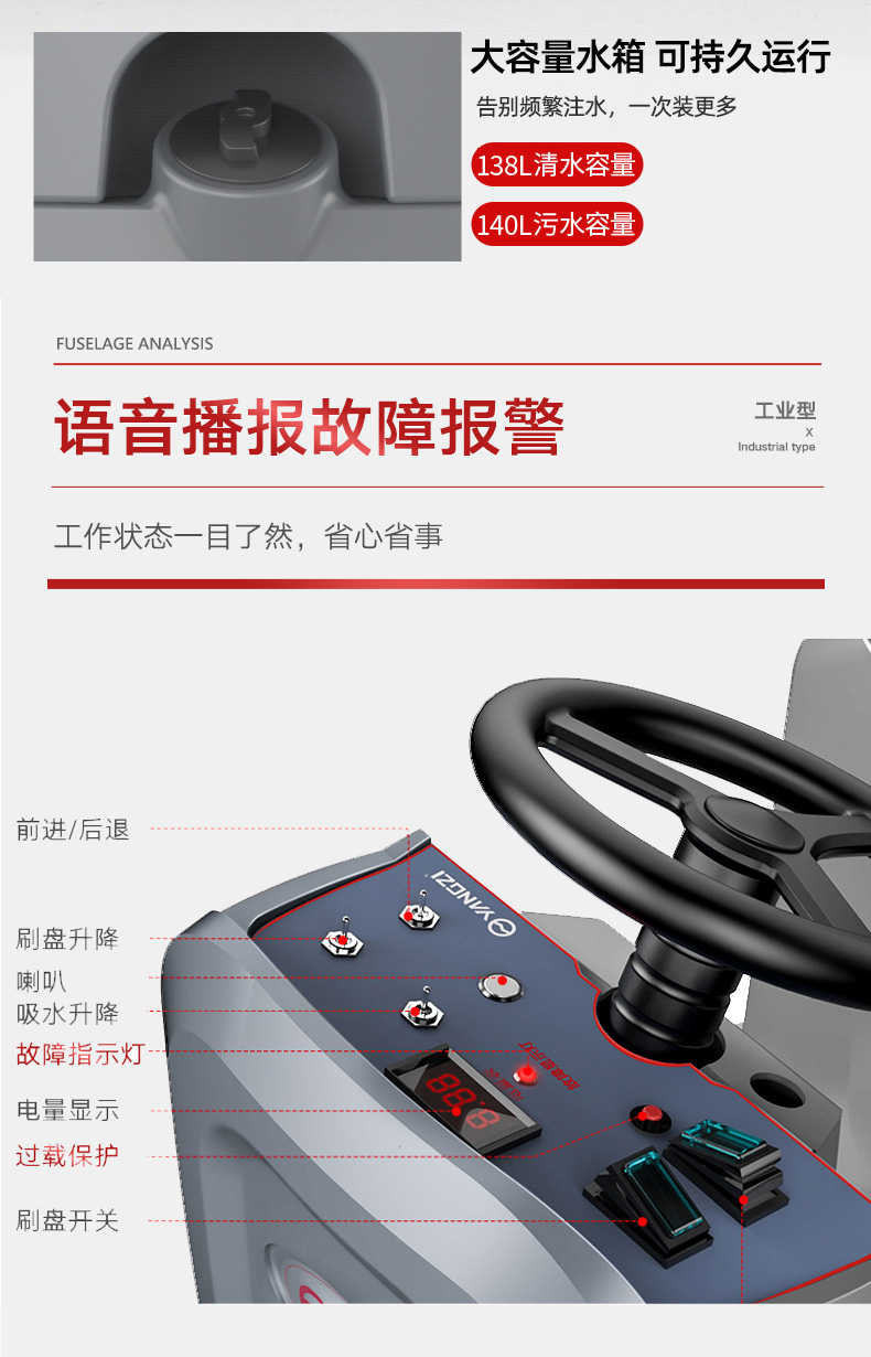 揚子X7駕駛式洗地機(圖14) 揚子X7駕駛式洗地機(圖14)